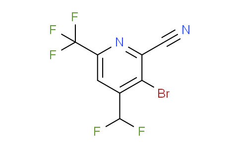 AM127665 | 1805441-26-2 | 3-Bromo-2-cyano-4-(difluoromethyl)-6-(trifluoromethyl)pyridine
