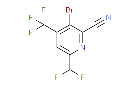AM127667 | 1806996-72-4 | 3-Bromo-2-cyano-6-(difluoromethyl)-4-(trifluoromethyl)pyridine