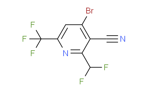 AM127680 | 1804657-25-7 | 4-Bromo-3-cyano-2-(difluoromethyl)-6-(trifluoromethyl)pyridine