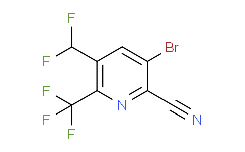 AM127684 | 1806051-73-9 | 3-Bromo-2-cyano-5-(difluoromethyl)-6-(trifluoromethyl)pyridine