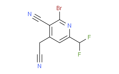 AM127690 | 1805346-91-1 | 2-Bromo-3-cyano-6-(difluoromethyl)pyridine-4-acetonitrile