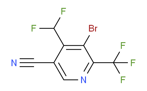 AM127699 | 1804840-53-6 | 3-Bromo-5-cyano-4-(difluoromethyl)-2-(trifluoromethyl)pyridine