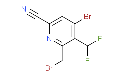 4-Bromo-2-(bromomethyl)-6-cyano-3-(difluoromethyl)pyridine
