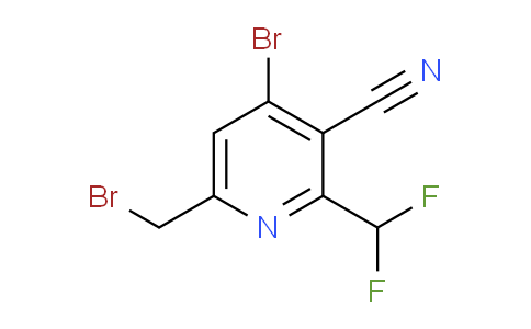 4-Bromo-6-(bromomethyl)-3-cyano-2-(difluoromethyl)pyridine