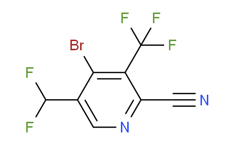 AM127712 | 1804657-20-2 | 4-Bromo-2-cyano-5-(difluoromethyl)-3-(trifluoromethyl)pyridine