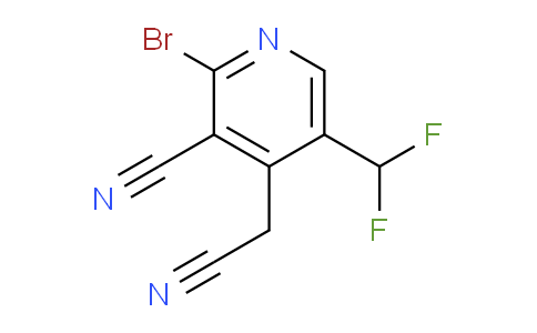 2-Bromo-3-cyano-5-(difluoromethyl)pyridine-4-acetonitrile
