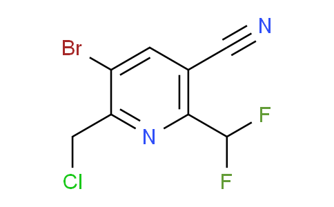 3-Bromo-2-(chloromethyl)-5-cyano-6-(difluoromethyl)pyridine