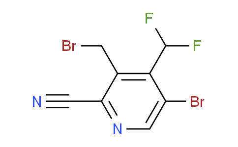 5-Bromo-3-(bromomethyl)-2-cyano-4-(difluoromethyl)pyridine