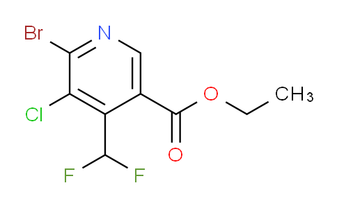 Ethyl 2-bromo-3-chloro-4-(difluoromethyl)pyridine-5-carboxylate