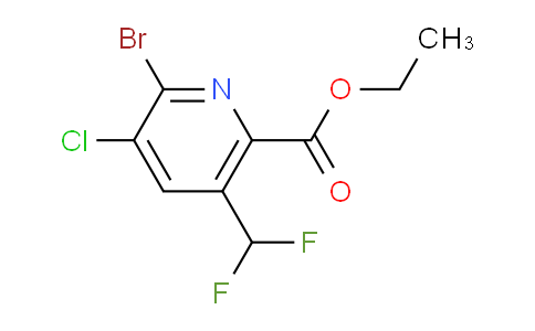 Ethyl 2-bromo-3-chloro-5-(difluoromethyl)pyridine-6-carboxylate