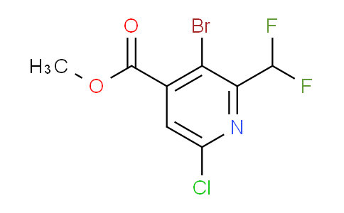 Methyl 3-bromo-6-chloro-2-(difluoromethyl)pyridine-4-carboxylate