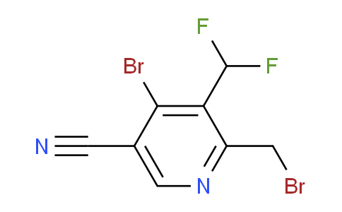 AM127744 | 1804656-62-9 | 4-Bromo-2-(bromomethyl)-5-cyano-3-(difluoromethyl)pyridine