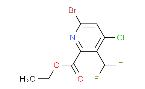 Ethyl 6-bromo-4-chloro-3-(difluoromethyl)pyridine-2-carboxylate