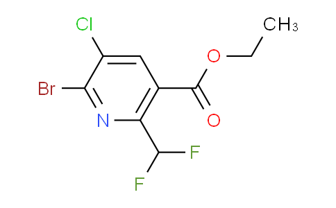 Ethyl 2-bromo-3-chloro-6-(difluoromethyl)pyridine-5-carboxylate