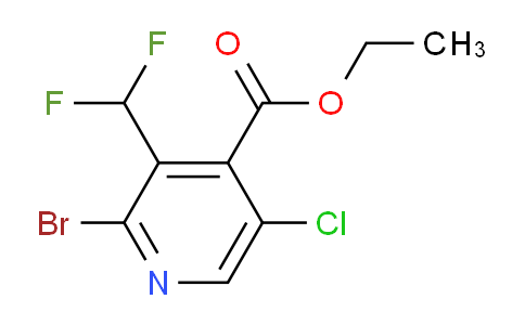 Ethyl 2-bromo-5-chloro-3-(difluoromethyl)pyridine-4-carboxylate