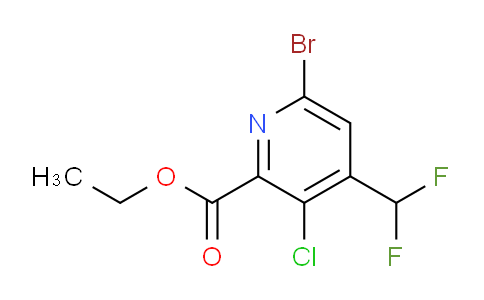 AM127750 | 1804912-65-9 | Ethyl 6-bromo-3-chloro-4-(difluoromethyl)pyridine-2-carboxylate