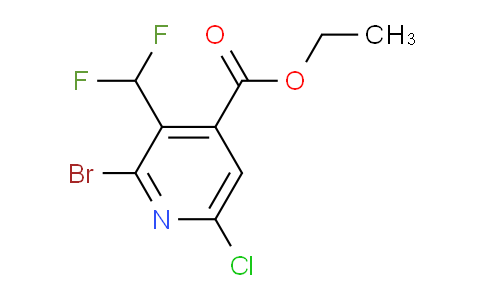 AM127751 | 1805434-11-0 | Ethyl 2-bromo-6-chloro-3-(difluoromethyl)pyridine-4-carboxylate