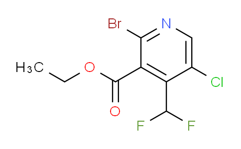 AM127754 | 1805396-31-9 | Ethyl 2-bromo-5-chloro-4-(difluoromethyl)pyridine-3-carboxylate