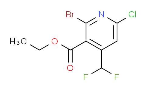 AM127758 | 1804912-69-3 | Ethyl 2-bromo-6-chloro-4-(difluoromethyl)pyridine-3-carboxylate