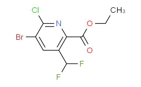AM127759 | 1807000-60-7 | Ethyl 3-bromo-2-chloro-5-(difluoromethyl)pyridine-6-carboxylate