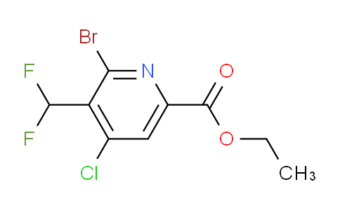 AM127795 | 1805232-63-6 | Ethyl 2-bromo-4-chloro-3-(difluoromethyl)pyridine-6-carboxylate