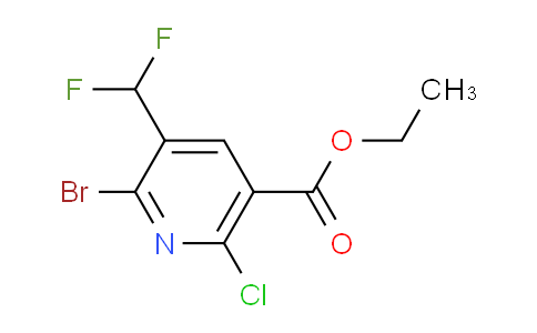 AM127804 | 1805396-38-6 | Ethyl 2-bromo-6-chloro-3-(difluoromethyl)pyridine-5-carboxylate