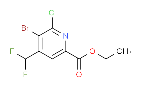 AM127807 | 1805232-96-5 | Ethyl 3-bromo-2-chloro-4-(difluoromethyl)pyridine-6-carboxylate