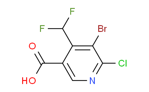 AM127817 | 1805169-80-5 | 3-Bromo-2-chloro-4-(difluoromethyl)pyridine-5-carboxylic acid