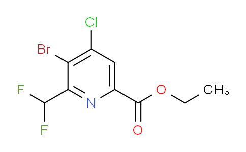 AM127819 | 1805340-60-6 | Ethyl 3-bromo-4-chloro-2-(difluoromethyl)pyridine-6-carboxylate