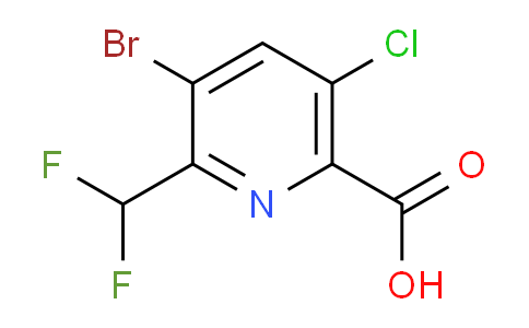 AM127820 | 1805395-59-8 | 3-Bromo-5-chloro-2-(difluoromethyl)pyridine-6-carboxylic acid