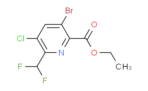 AM127824 | 1805396-65-9 | Ethyl 3-bromo-5-chloro-6-(difluoromethyl)pyridine-2-carboxylate