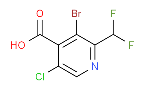 AM127828 | 1806843-15-1 | 3-Bromo-5-chloro-2-(difluoromethyl)pyridine-4-carboxylic acid