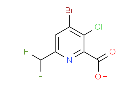 AM127829 | 1805034-19-8 | 4-Bromo-3-chloro-6-(difluoromethyl)pyridine-2-carboxylic acid