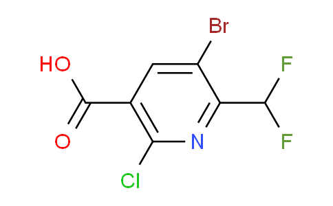 AM127834 | 1805433-59-3 | 3-Bromo-6-chloro-2-(difluoromethyl)pyridine-5-carboxylic acid