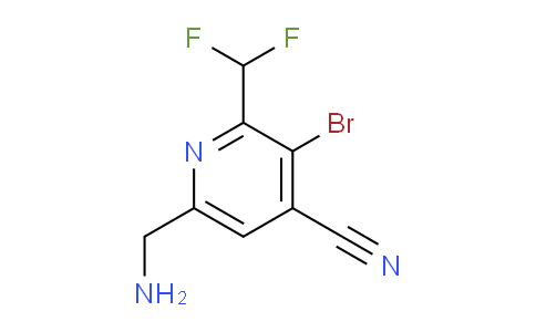 AM127836 | 1805385-05-0 | 6-(Aminomethyl)-3-bromo-4-cyano-2-(difluoromethyl)pyridine