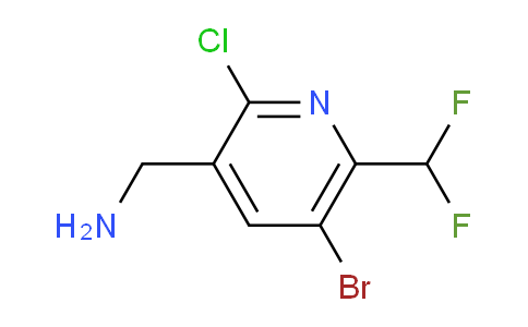 3-(Aminomethyl)-5-bromo-2-chloro-6-(difluoromethyl)pyridine