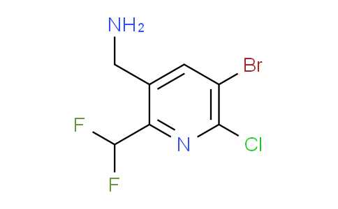 3-(Aminomethyl)-5-bromo-6-chloro-2-(difluoromethyl)pyridine