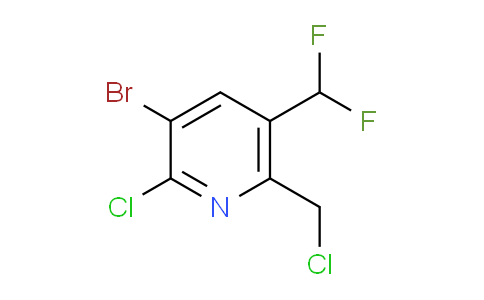 3-Bromo-2-chloro-6-(chloromethyl)-5-(difluoromethyl)pyridine