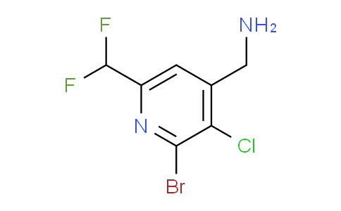 4-(Aminomethyl)-2-bromo-3-chloro-6-(difluoromethyl)pyridine