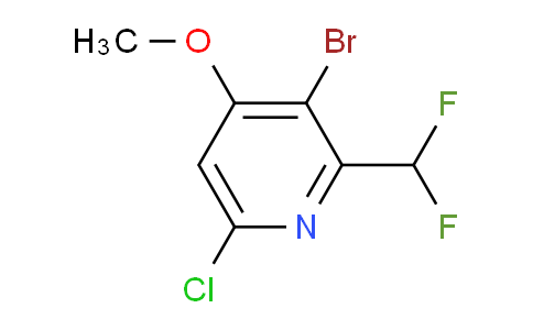 3-Bromo-6-chloro-2-(difluoromethyl)-4-methoxypyridine