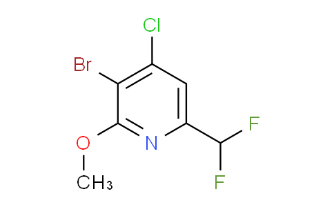 AM127855 | 1805383-84-9 | 3-Bromo-4-chloro-6-(difluoromethyl)-2-methoxypyridine