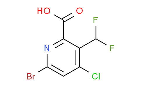 AM127863 | 1805231-19-9 | 6-Bromo-4-chloro-3-(difluoromethyl)pyridine-2-carboxylic acid
