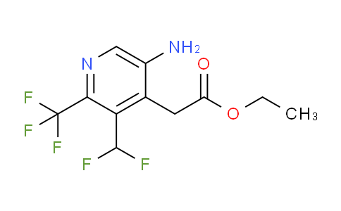 AM127869 | 1805349-82-9 | Ethyl 5-amino-3-(difluoromethyl)-2-(trifluoromethyl)pyridine-4-acetate
