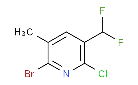 AM127886 | 1805163-13-6 | 2-Bromo-6-chloro-5-(difluoromethyl)-3-methylpyridine