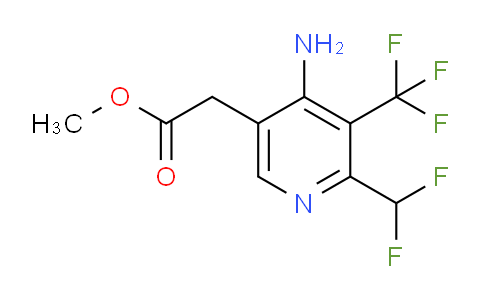 Methyl 4-amino-2-(difluoromethyl)-3-(trifluoromethyl)pyridine-5-acetate