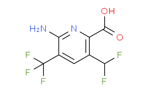 2-Amino-5-(difluoromethyl)-3-(trifluoromethyl)pyridine-6-carboxylic acid