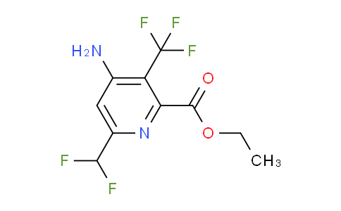 Ethyl 4-amino-6-(difluoromethyl)-3-(trifluoromethyl)pyridine-2-carboxylate