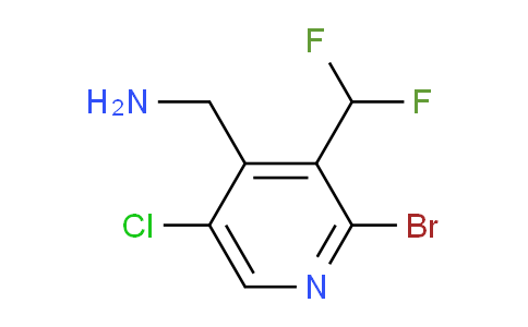 4-(Aminomethyl)-2-bromo-5-chloro-3-(difluoromethyl)pyridine