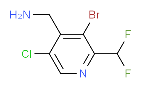 4-(Aminomethyl)-3-bromo-5-chloro-2-(difluoromethyl)pyridine
