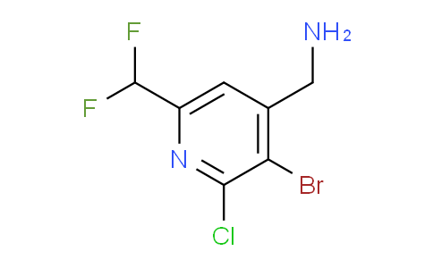 4-(Aminomethyl)-3-bromo-2-chloro-6-(difluoromethyl)pyridine